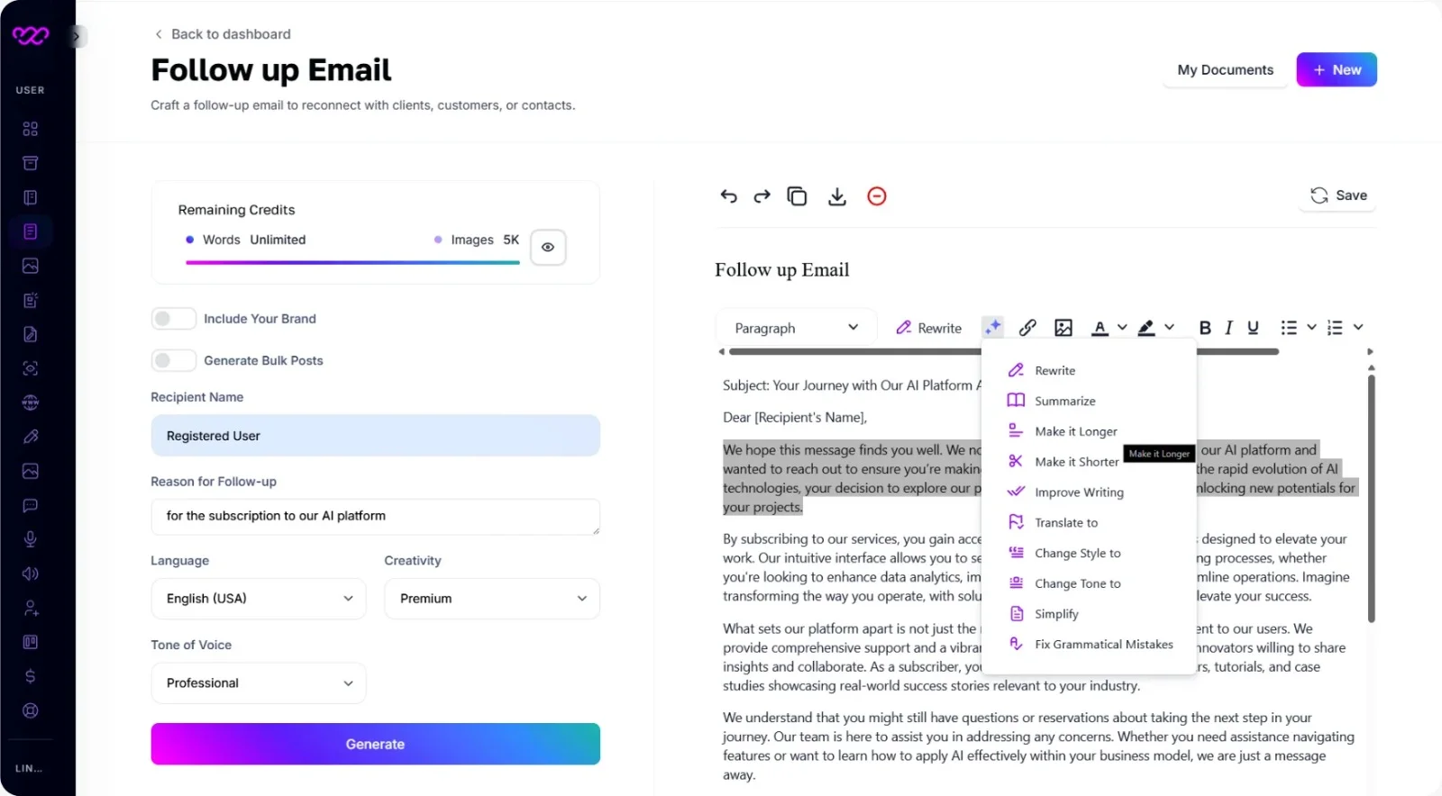 Key Features of AI Followup Email Generators