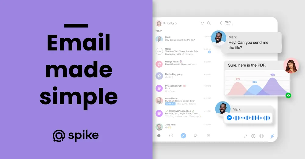 Spike's conversational email interface