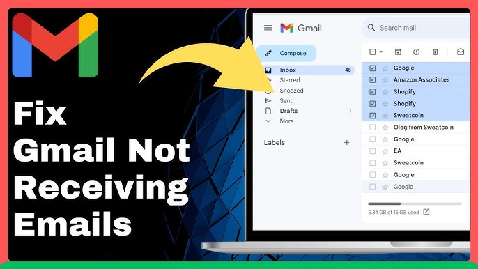 How to Fix Gmail Not Receiving Emails - Complete Fix Gmail Troubleshooting Guide