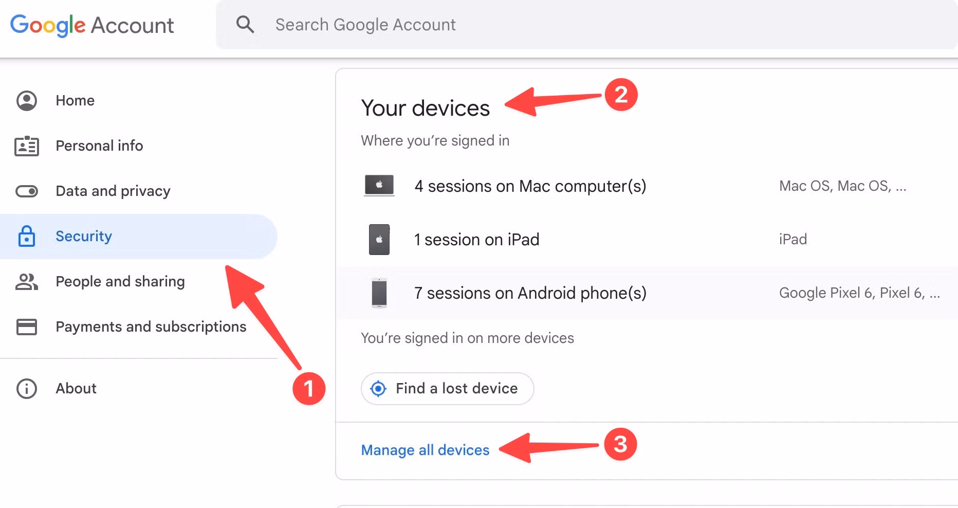 Remove Google accounts on Android