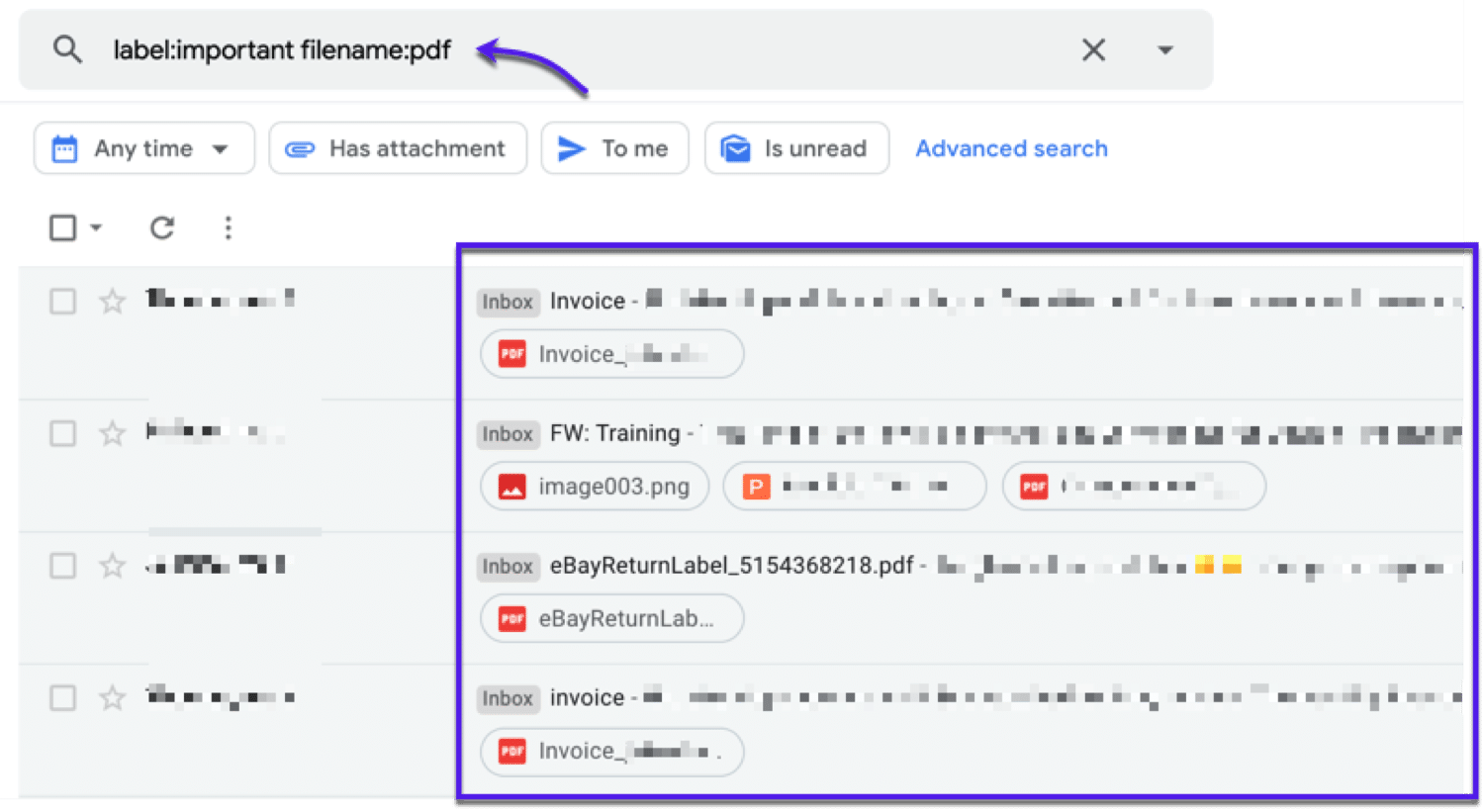Gmail Search Operators