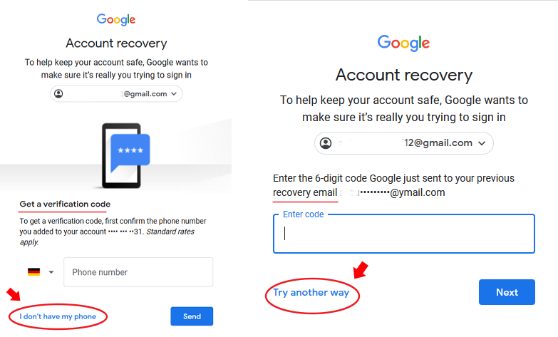 電話アクセスなしでGmailパスワード回復が必要な一般的なシナリオ