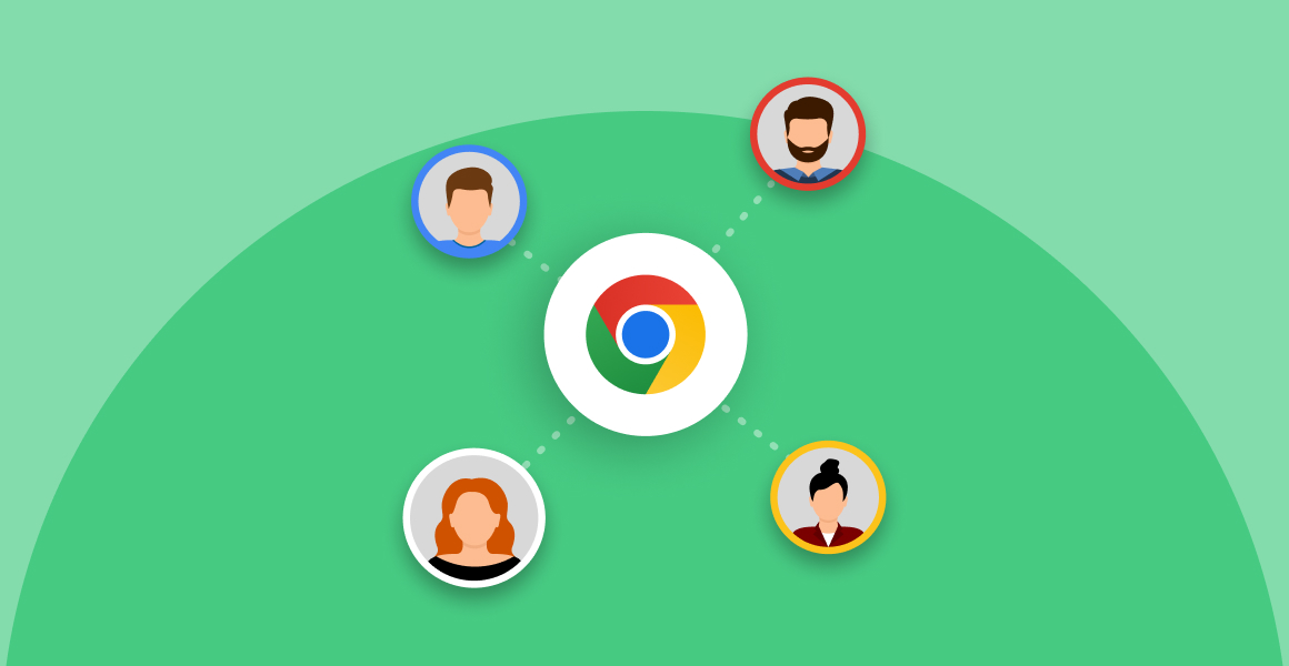 Multiple Chrome profiles display