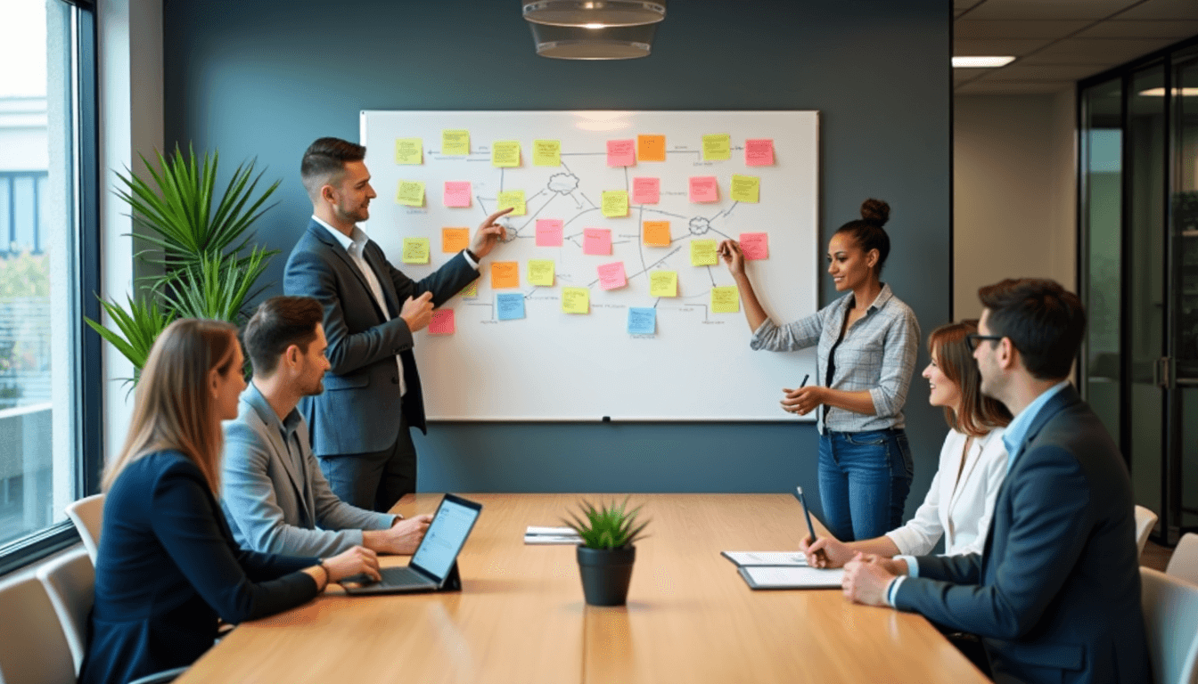 Hochleistungsteam bei der Zusammenarbeit