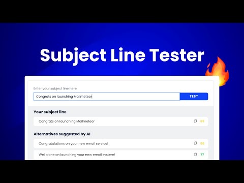 Email subject line testing and optimization illustration