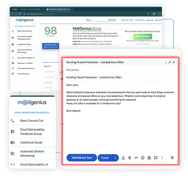 EmailGenius AI Interface