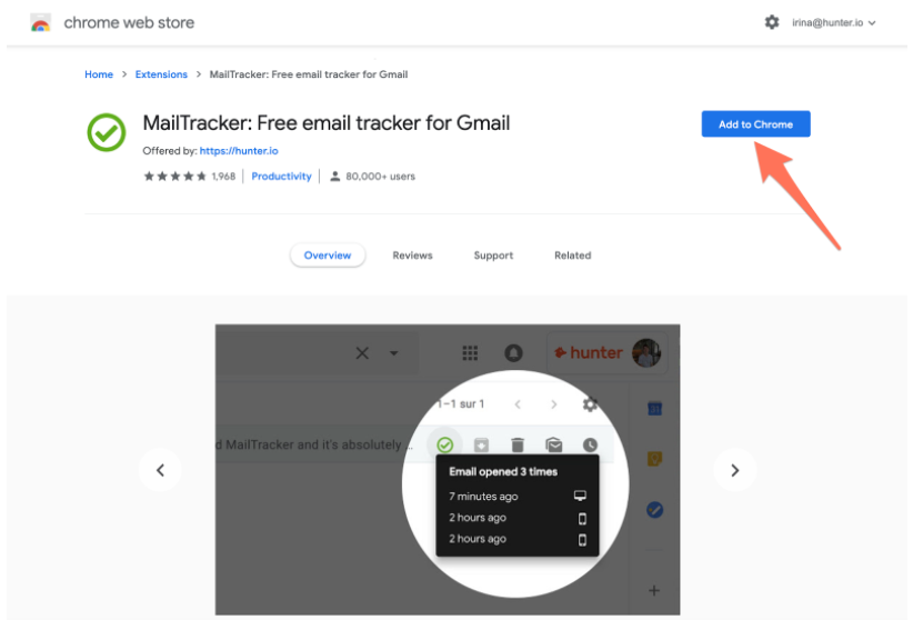 MailTracker Interface